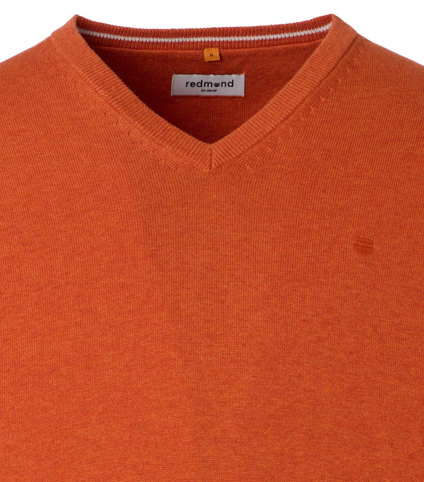 V-Hals Orange Bomullströja