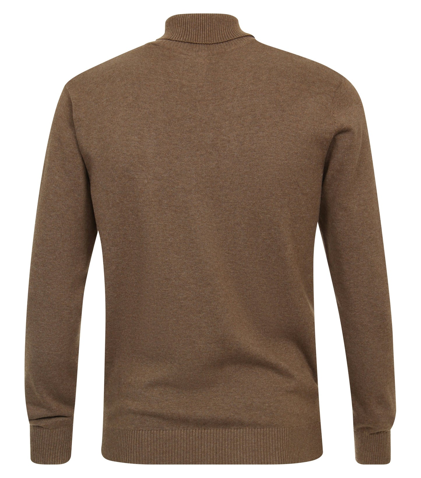 Rollkragenpullover Beige Bomullströja