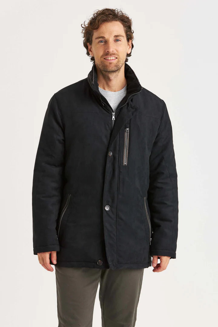 Erla of Sweden Svart  Alcantara Jacka