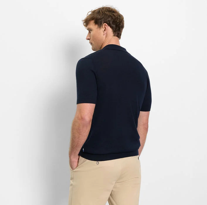 Kurzarm Polo Strick Tröja