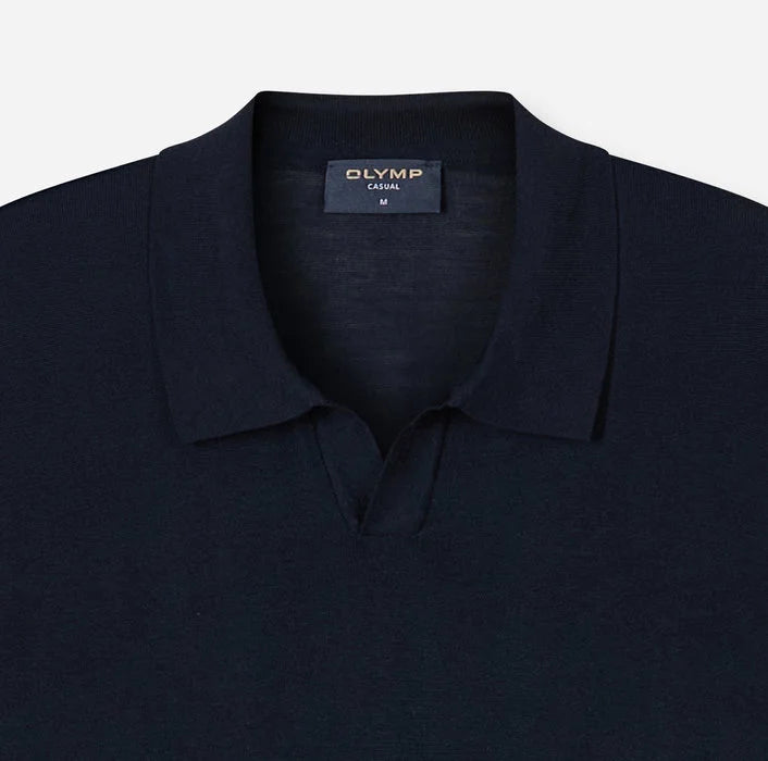 Kurzarm Polo Strick Tröja